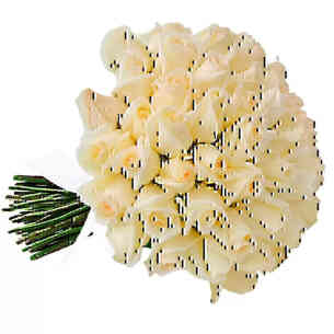 Buquê de 42 Rosas Brancas..
