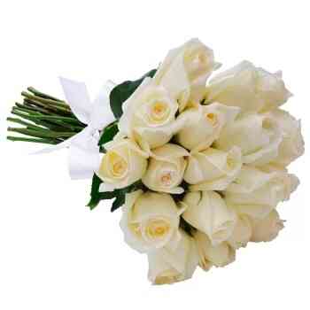 Buquê de 24 Rosas Brancas..