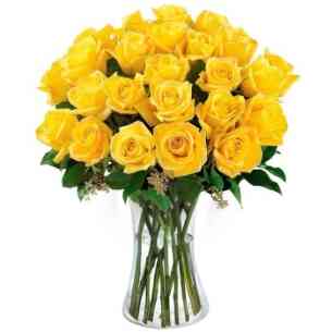 Luxuosas 24 Rosas Amarela..
