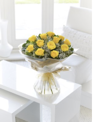 Yellow Rose Hand-tied..
