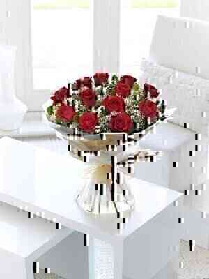 12 Red Long Stem Roses..