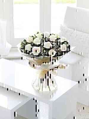 White Rose Hand-tied..