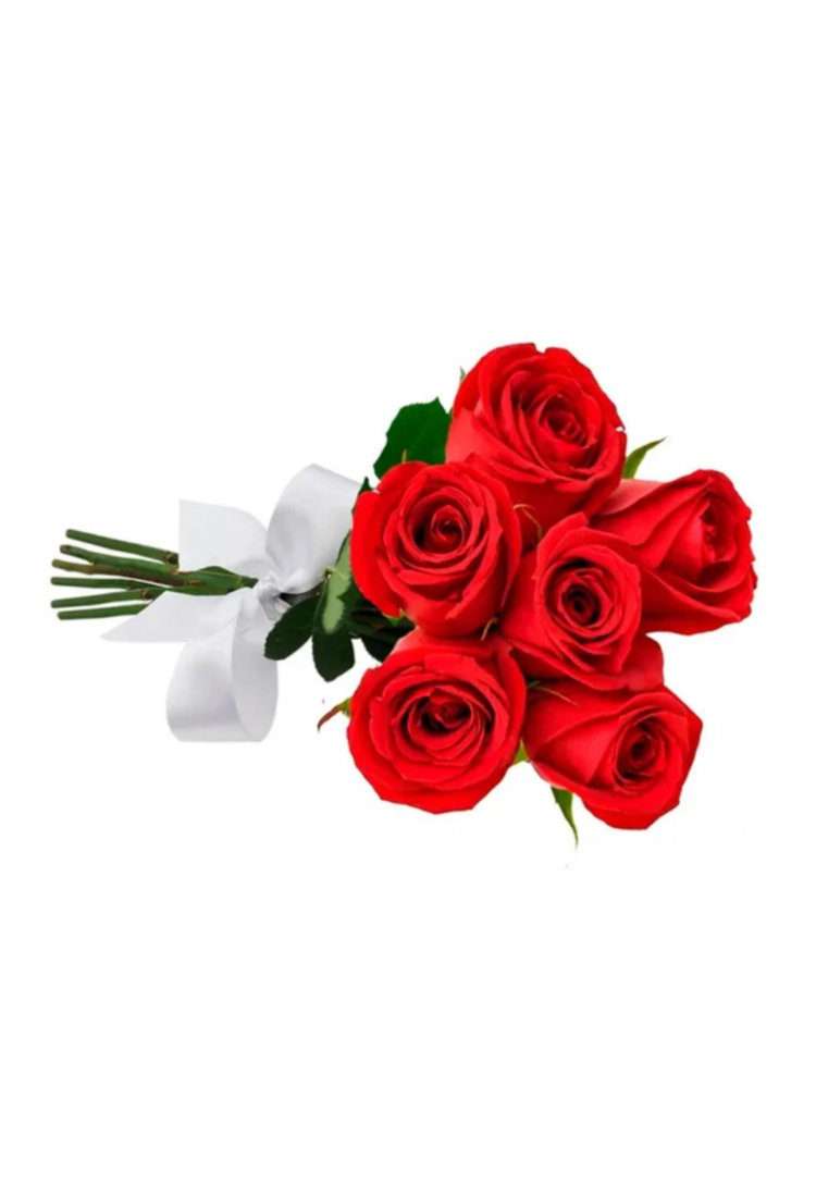 Buquê de 6 Rosas Vermelha..