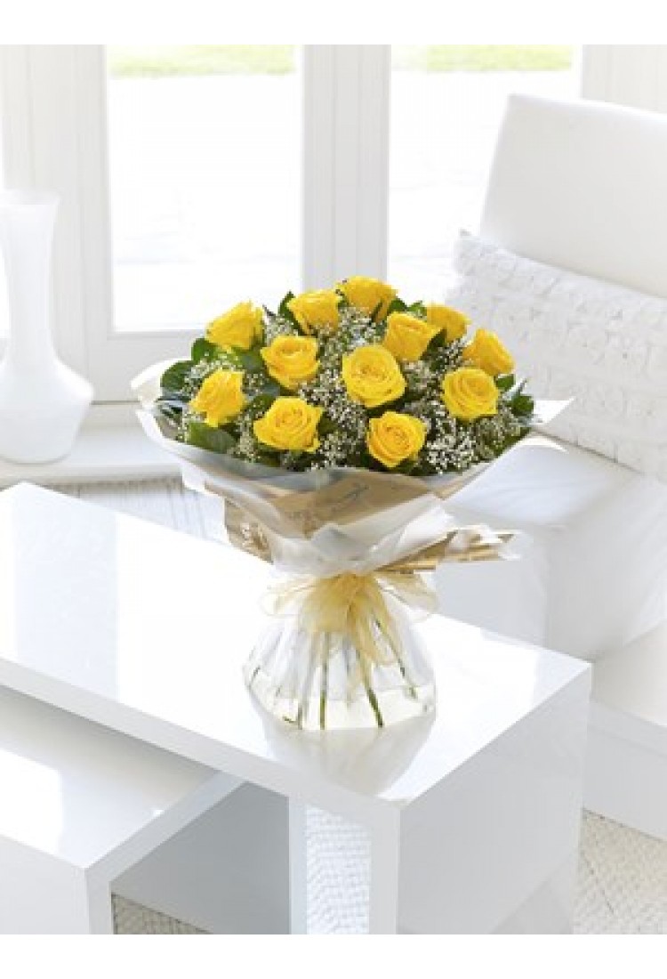 Yellow and Rose Hand Tied..