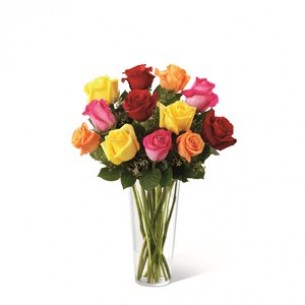 Bright Spark Rose Bouquet..