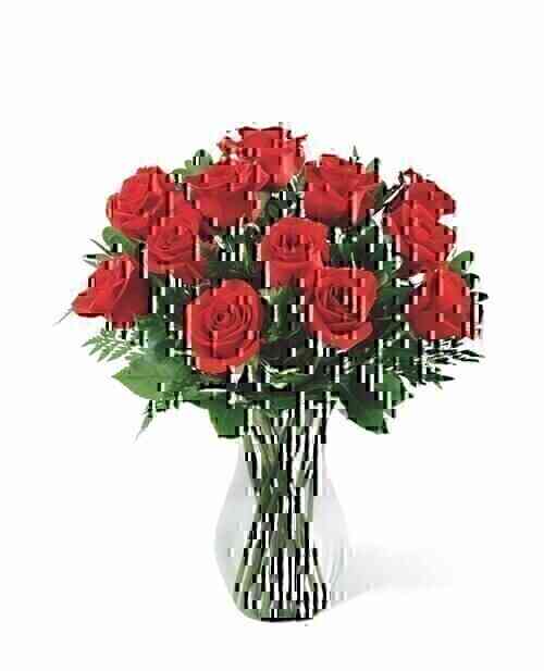 12 Roses medium stemmed..