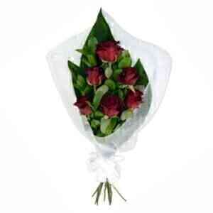 RED ROSES IN WRAPPING..