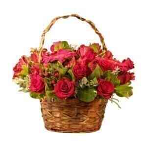 RUBY RED BASKET..