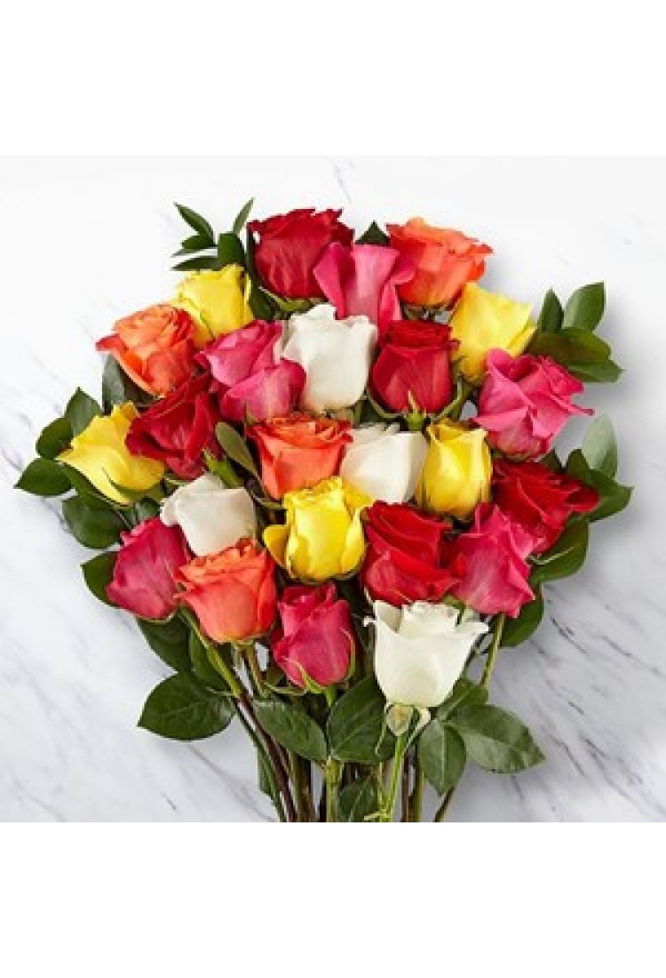 24 Mixed Rose Bunch.. 24 Mixed Rose Bunch..