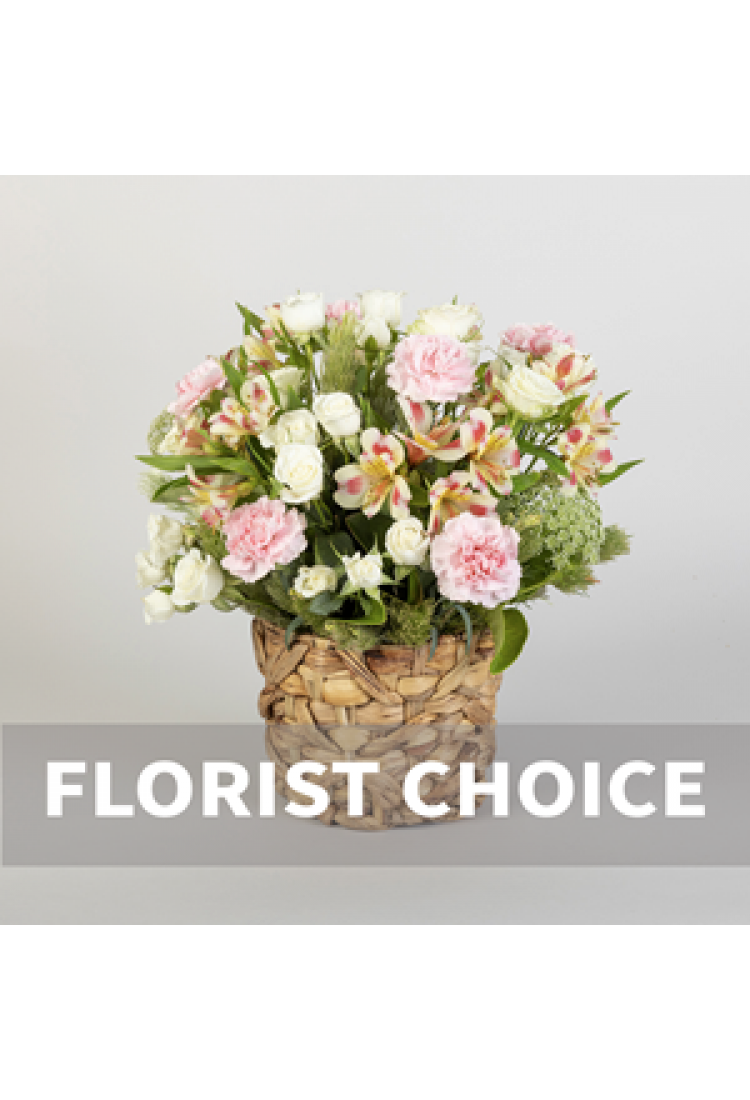 Basket arrangement of flo..