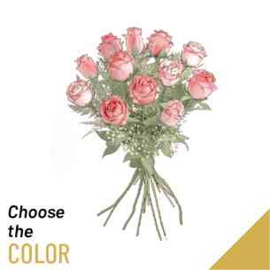 12 roses medium stemmed..