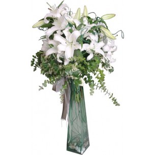 Arrangement of White Lili..