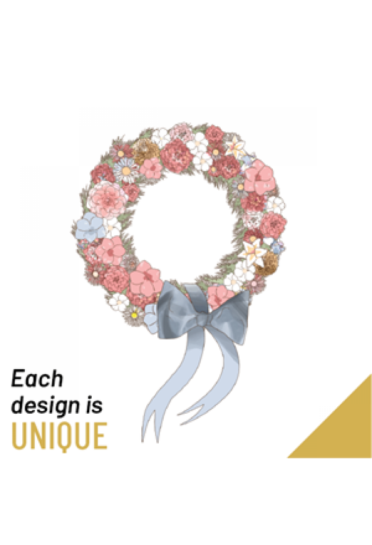 Wreath with ribbon.. Wreath with ribbon..