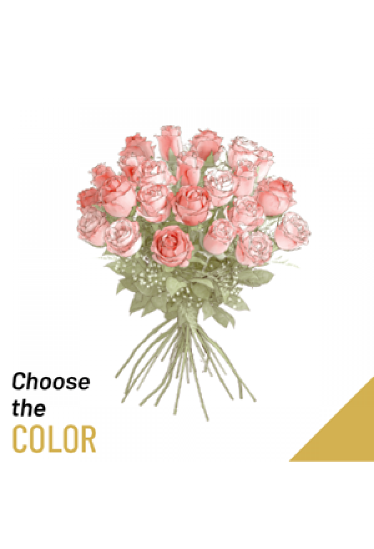 25 roses medium stemmed..