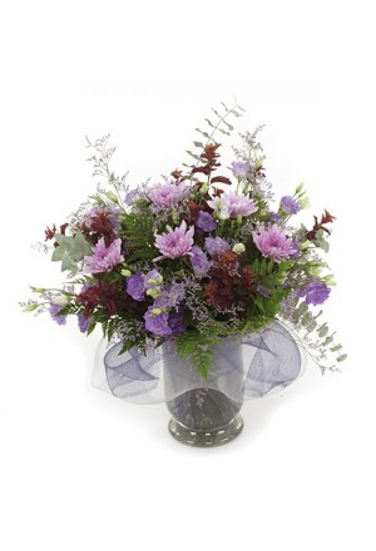 Purple Daisies and Lisian..