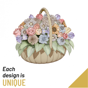 Basket of Seasonal Cut Fl..