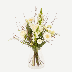 Bouquet branco excl. vaso