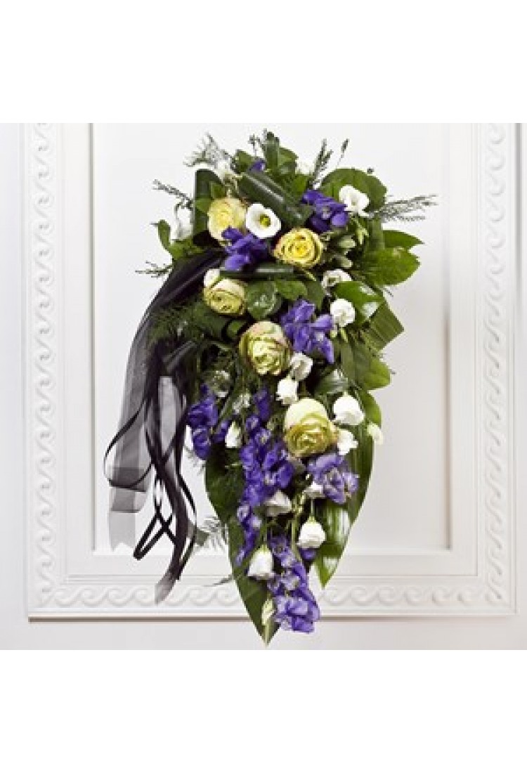 Funeral Bouquet with Blue.. Funeral Bouquet with Blue..