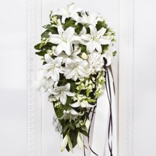 Funeral Bouquet with Whit..