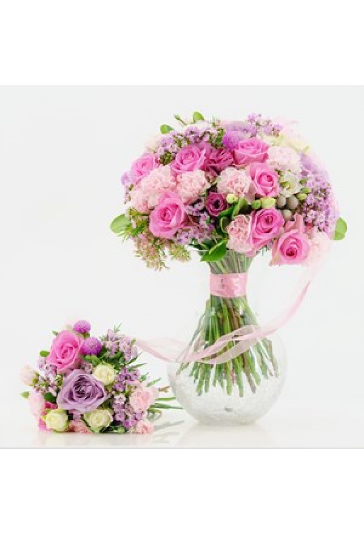 Pink Mom and Baby Bouquet..