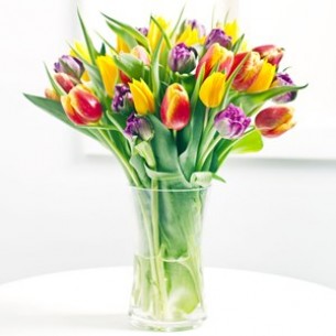 Seasonal bouquet of tulip..