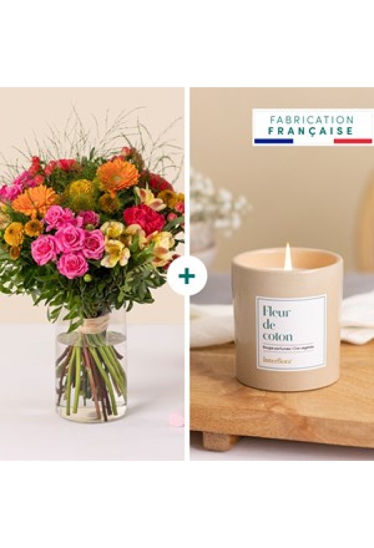 Colorful bouquet and cand.. Colorful bouquet and cand..