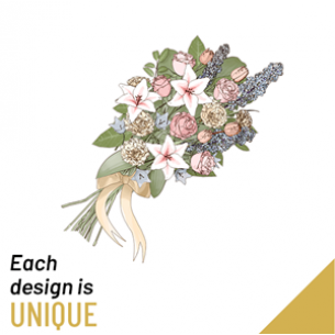 Funeral sheaf with ribbon..