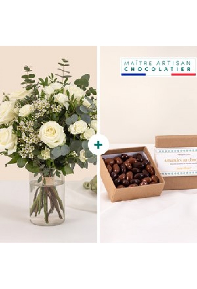 White and green bouquet w.. White and green bouquet w..