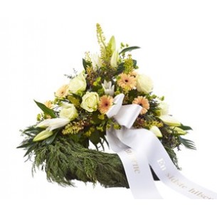 Wreath With Ribbon..