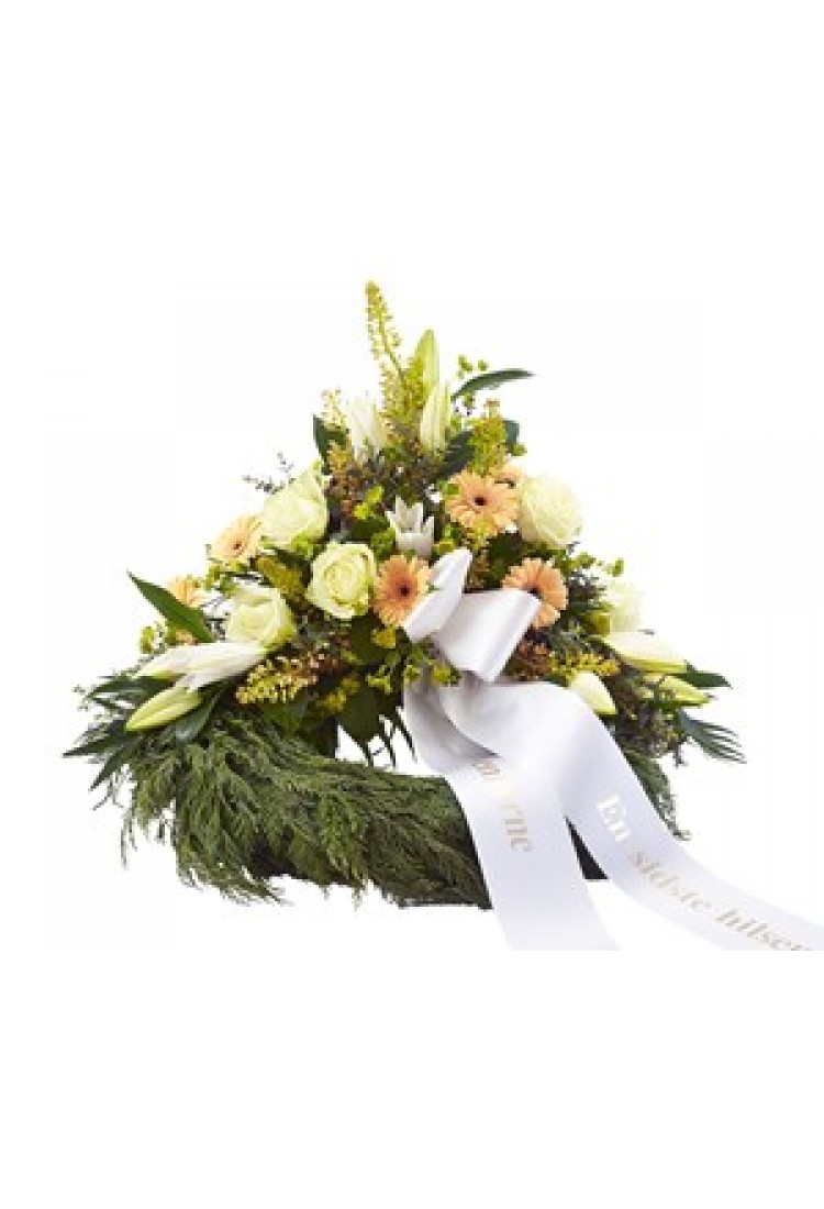 Wreath With Ribbon..