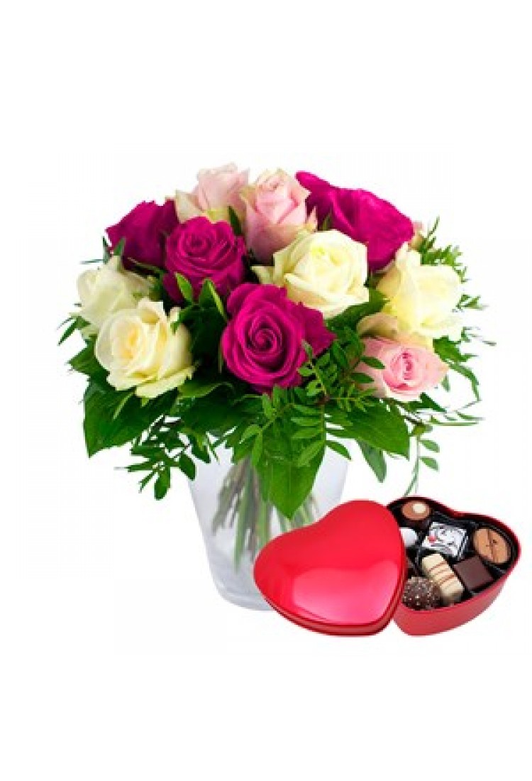 A Dream of Roses with red..