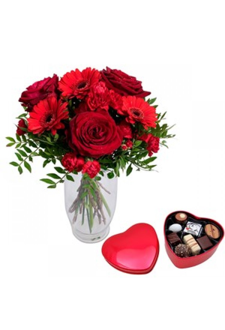 Smile with red chocolate .. Smile with red chocolate ..