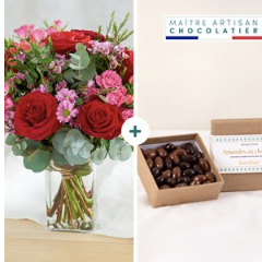 Burst of rose and chocola..