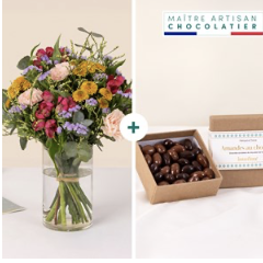 Colorful glow and chocola..