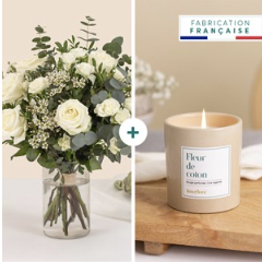 White and green bouquet a..