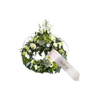 Wreath With Ribbon..