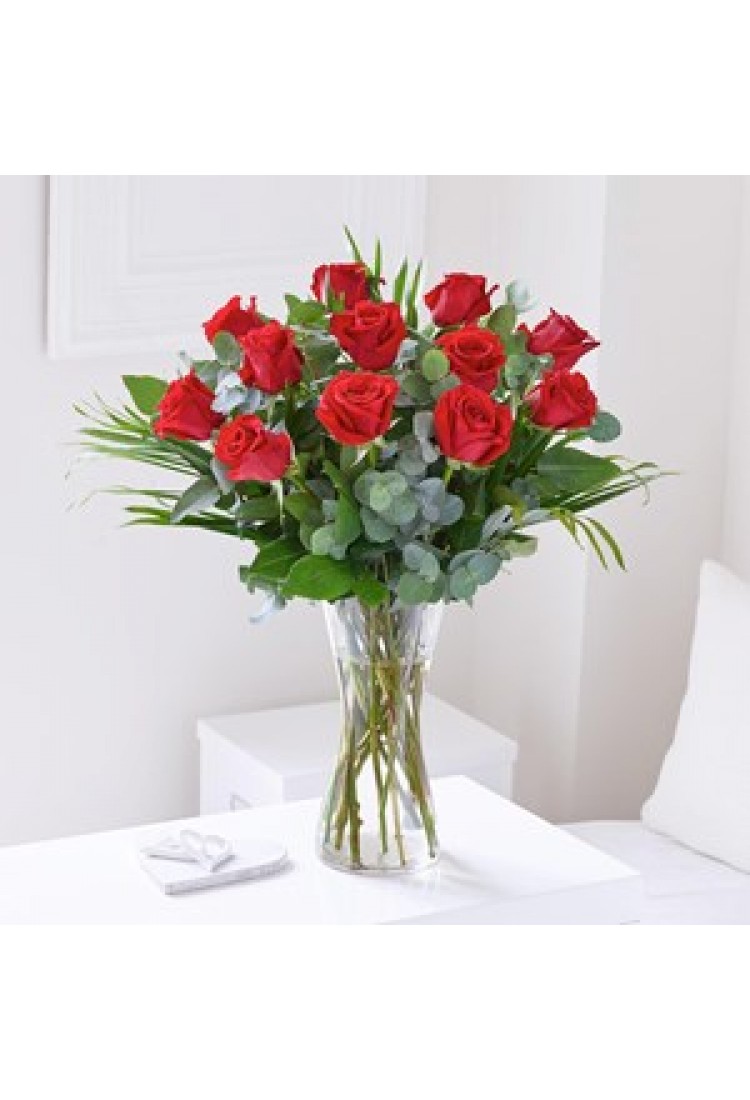 12 Long Stem Roses..