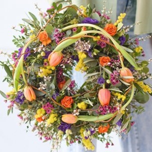 Vibrant Spring Wreath..