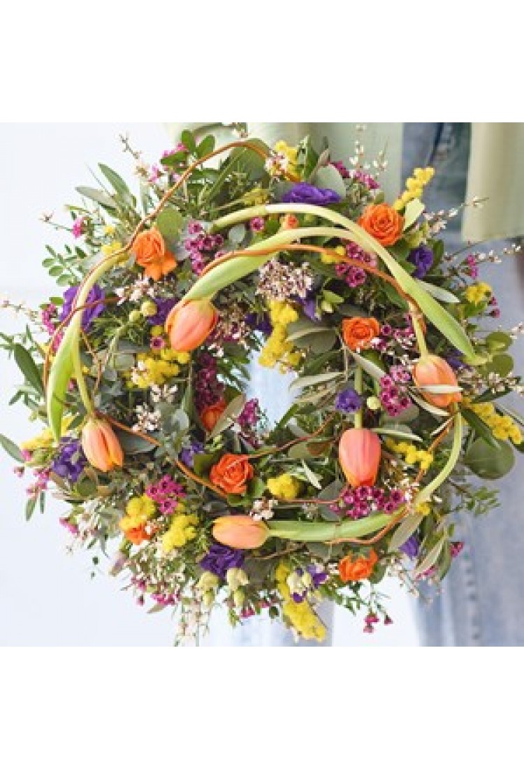 Vibrant Spring Wreath..