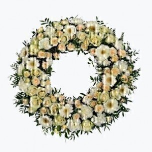 Funeral Wreath w ribbon 2..