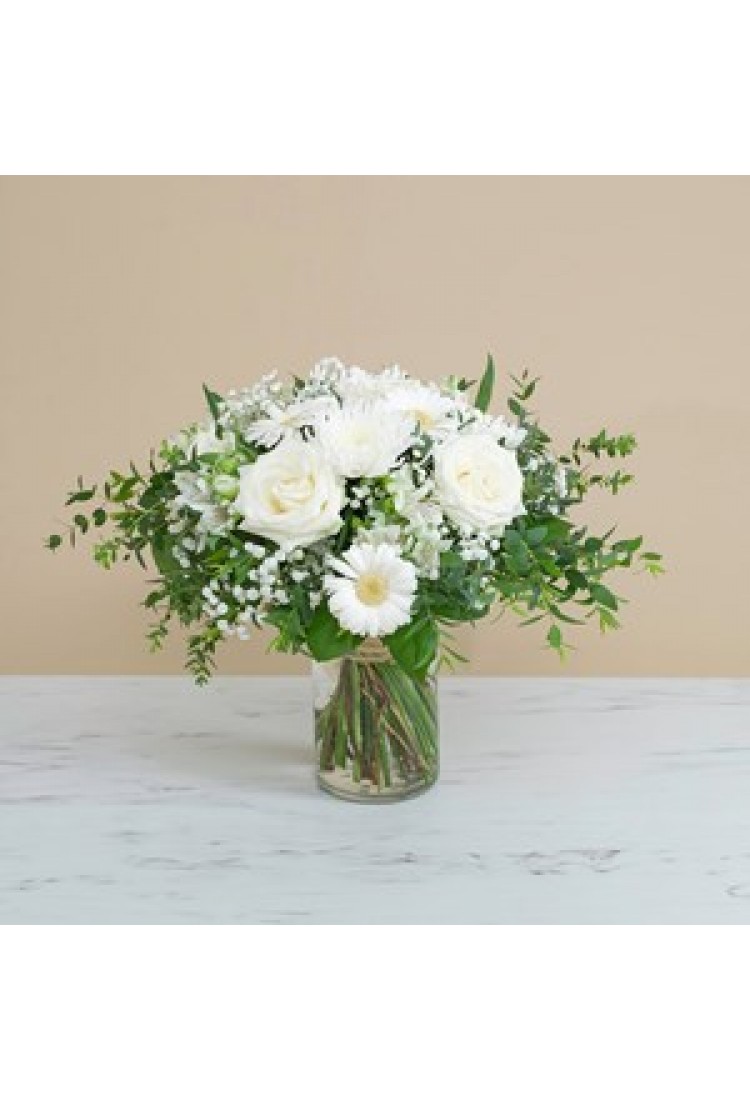 Funeral centrepiece in wh..