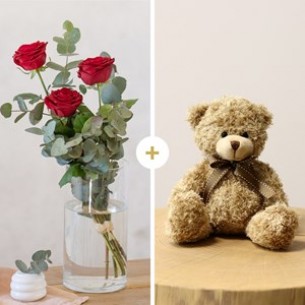 Tercia Red roses and tedd..