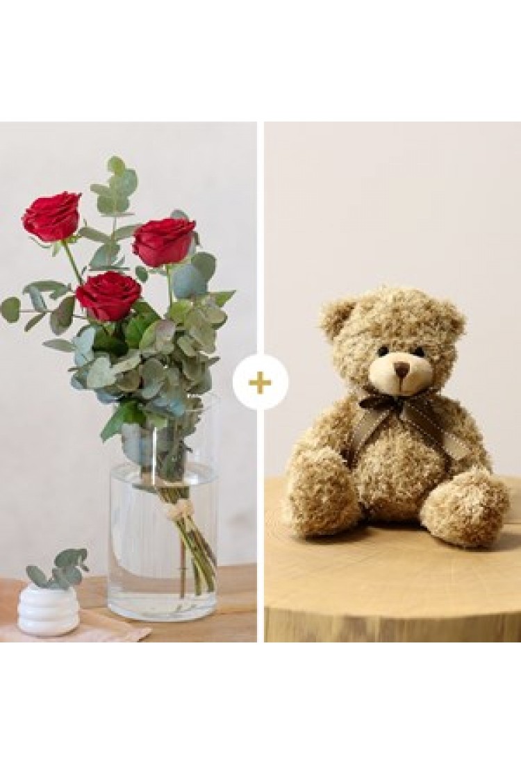Tercia Red roses and tedd..