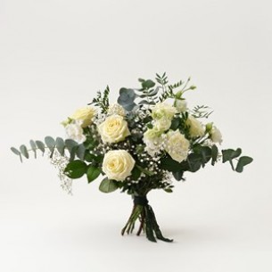 Funeral Bouquet, white ro..