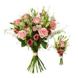 Babybirth bouquet pink..