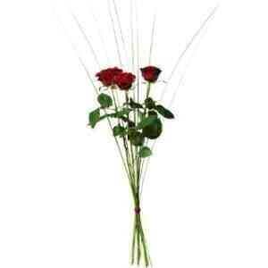 Bouquet with 3 red roses..