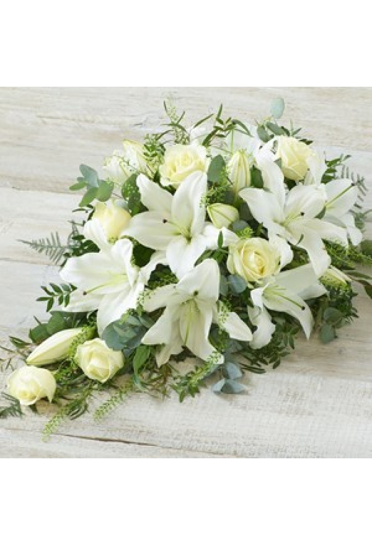 Large White Rose and Lily..