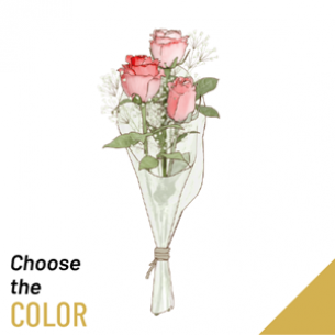 3 Roses Long Stemmed..