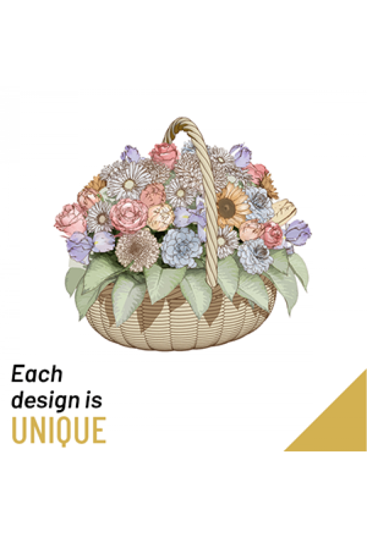 Basket of Seasonal Cut Fl..