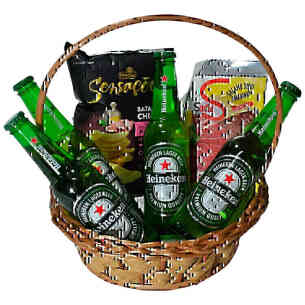 Cesta de Cerveja Heineken..
